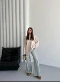 Taş Düz Basic Kalın Kazak - 5