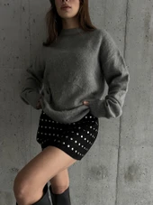 Gri Marka Model Yumoş Triko Kazak - 2