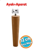 Ahşap Ayak Bağlantı Aparatlı Mobilya Koltuk Kanepe Sehpa Masa Ayağı Ayakları M8 Civatalı Ahşap 12 cm thumbnail 1