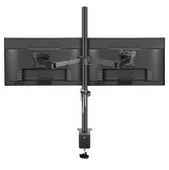 Monozone 2li Çift Kol Monitör Tutucu Led Tv Full Hareketli Çelik Masa Tutucu 17-32inç LCD Masaüstü Standı Desteği - 3