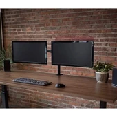 Monozone 2li Çift Kol Monitör Tutucu Led Tv Full Hareketli Çelik Masa Tutucu 17-32inç LCD Masaüstü Standı Desteği - 6