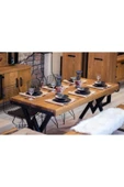 NT Concept Ntconcept Masif Ahşap Yemek Masası - 85cm-230cm Masa thumbnail 8