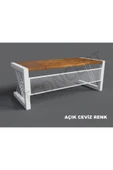 NT Concept Ntconcept Alfa Açık Ceviz Renk Masif Ahşap Ofis Ve Çalışma Masası 75 cm-200 cm - 3