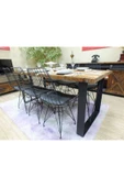 NT Concept Ntconcept Doğal Ağaç Yemek Masası 85cm 210cm Masa - 7