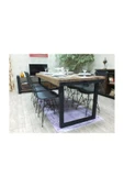 NT Concept Ntconcept Masif Ağaç Yemek Masası - 85cm-150cm Masa - 1