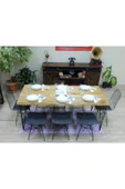 NT Concept Ntconcept Doğal Ağaç Yemek Masası - (100cm-210cm Masa) - 3