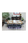 NT Concept Ntconcept Masif Ağaç Yemek Masası - 85cm-150cm Masa - 4