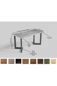 NT Concept Onvo Ntconcept Masif Ağaç Ofis Ve Çalışma Masası(75cm-180cm) - 3