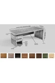 NT Concept Ken Ntconcept Masif Ağaç Ofis Ve Çalışma Masası(75cm-200cm) thumbnail 4