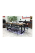 NT Concept Ntconcept Masif Ağaç Yemek Masası - 85cm-150cm Masa - 6