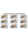 NT Concept Ntconcept Doi X Ayak Masif Ahşap Sehpa(75cm-120cm-h44cm) - 5