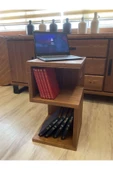 NTCollection NTConcept Ahşap Masif Yan Sehpa Kitaplık - 2