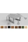 NT Concept Ntconcept Fer Masif Ahşap Sehpa(60cm-60cm-h44cm) - 2