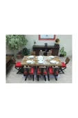NT Concept Ntconcept Masif Ağaç Yemek Masası - 100cm-200cm Masa - 2