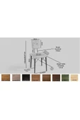 NTCollection NTConcept Doğal Ahşap Masif Toscana Yemek Masa Takımı - 6