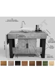 NT Concept Ntconcept Miha Masif Ahşap Lavabo Dolabı Hilton(130cm) - 2