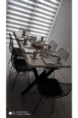 NT Concept Ntconcept Doğal Ağaç Mutfak Masası(85cm-125cm Masa+4 Sandalye) - 4