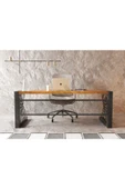 NT Concept Ntconcept Alfa Açık Ceviz Renk Masif Ahşap Ofis Ve Çalışma Masası(85cm-140cm) - 1