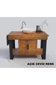 NT Concept Ntconcept Miha Masif Ahşap Lavabo Dolabı Hilton(130cm) - 3