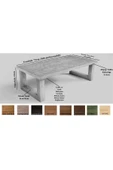 NT Concept Ntconcept Lif Ahşap Ayak Masif Ağaç Sehpa(75cm-100cm-h44cm) - 2