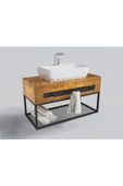 NT Concept Ntconcept Are Masif Ahşap Lavabo Dolabı Hilton(130cm) - 1