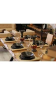 NT Concept Ntconcept Masif Ağaç Yemek Masası Takımı- 85cm-210cm Masa+210cm Bank+5 Adet Loft Sandalye thumbnail 8