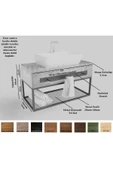 NT Concept Ntconcept Are Masif Ahşap Lavabo Dolabı Hilton(70cm) - 2