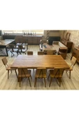 NTCollection NTConcept Doğal Ahşap Masif Toscana Yemek Masa Takımı - 3