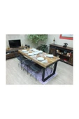 NT Concept Ntconcept Masif Ağaç Yemek Masası - 100cm-200cm Masa - 1