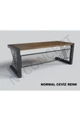 NT Concept Alfa Normal Ceviz Renk Masif Ahşap Ofis Ve Çalışma Masası(85cm-200cm) thumbnail 3