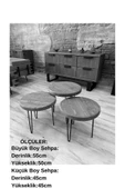 NTCollection NTconcept Masif Ahşap Yuvarlak Sehpa - 6