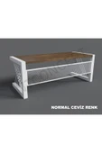 NT Concept Alfa Normal Ceviz Renk Masif Ahşap Ofis Ve Çalışma Masası - 4