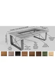 NT Concept Ntconcept Rona Masif Ahşap Sehpa(75cm-100cm-h44cm) - 3
