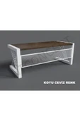 NT Concept Alfa Koyu Ceviz Renk Masif Ahşap Ofis Ve Çalışma Masası(85cm-160cm) - 2