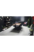 NT Concept Ntconcept Masif Doğal Ağaç Toplantı Ve Ofis Masası(85cm-125cm) thumbnail 4