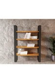 NT Concept Ntconcept Nia Masif Ağaç Kitaplık-vitrin(en 120cm) - 1