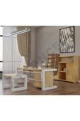 NT Concept Ntconcept Wenox Doğal Ahşap Dörtlü Ofis Ve Çalışma Odası Takımı-200'lık Takım thumbnail 1