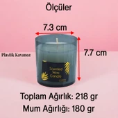 Kokulu Mum Dekoratif Kavanoz Füme Renk Plastik Bardak Mumluk Kandil Hediyelik Kokulu Mumlar - 4