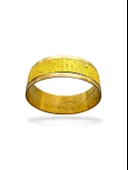 22 Ayar Altın 6 mm Düz Simli Çok Şık Alyans Yüzük thumbnail 1