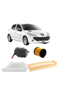 Peugeot 206 Uyumlu 1.4 Hdı Periyodik Bakım Filtre Seti 3'lü - 3