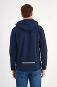 Shell Lacivert Erkek Softshell Mont Kapüşonlu Comfort Fit thumbnail 3