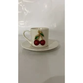 KİRAZ DESENLİ 2 KİŞİLİK FİNCAN TAKIMI - 1