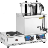 Çift Demlikli Elektrikli Çay Kazanı thumbnail 1
