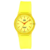 Q&Q VP46J033Y Su Geçirmez Şeffaf Sarı Silikon Kordonlu Unisex Kol Saati - 1