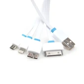 StarkTech STT-751 Çok Amaçlı Beş renk 1Metre Dörtlü Erkek Giriş Şarj Kablosu - 2