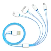 StarkTech STT-751 Çok Amaçlı Beş renk 1Metre Dörtlü Erkek Giriş Şarj Kablosu - 1