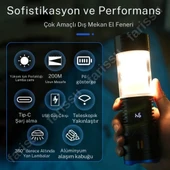 800 Lümen Gücünde Şarjlı El Feneri – Karanlıkta Tek İhtiyacınız - 3