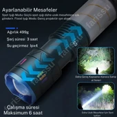 800 Lümen Gücünde Şarjlı El Feneri – Karanlıkta Tek İhtiyacınız - 4