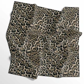 Leopar Desenli Soft Pamuk Eşarp - 04482 - 4