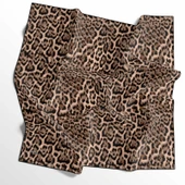 Leopar Desenli Soft Pamuk Eşarp - 04482 - 3
